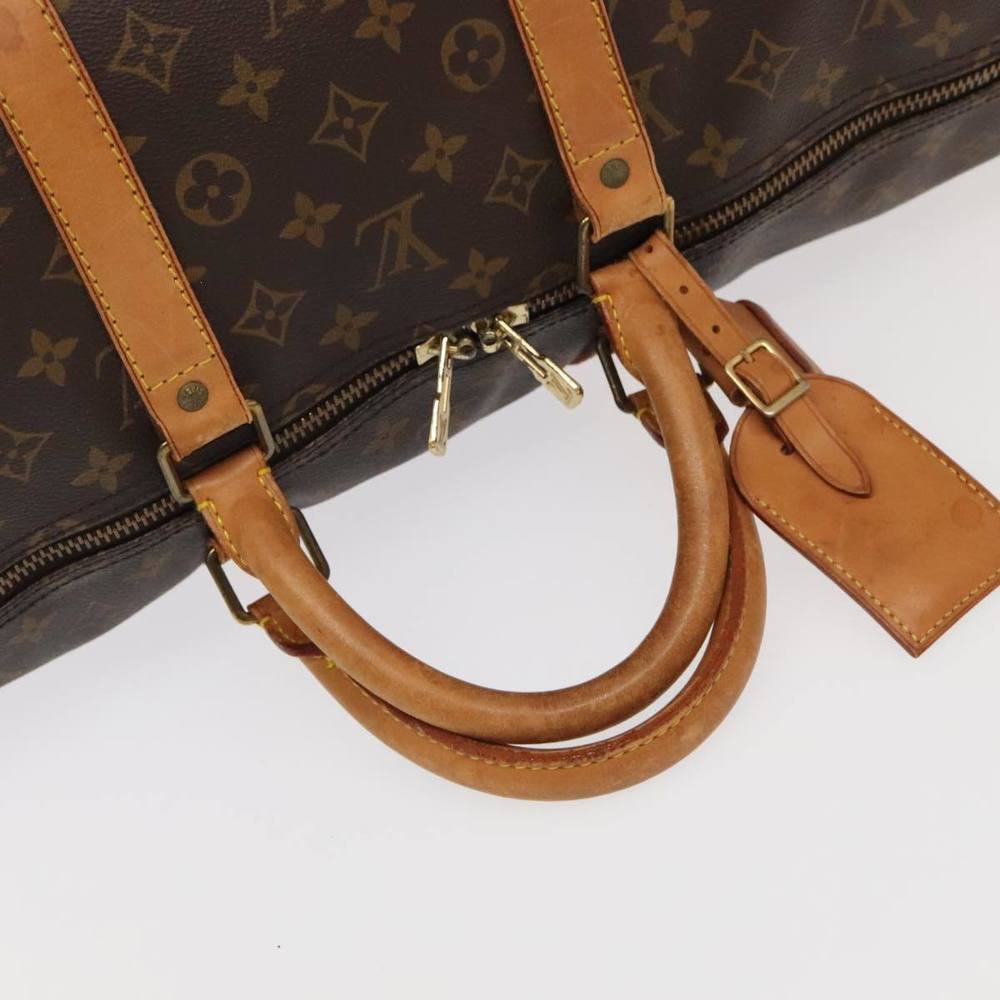 LOUIS VUITTON Monogram Keepall Bandouliere 55 Boston Bag M41414 LV Auth 95812 - Picture 7 of 16